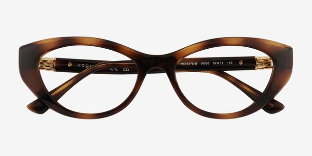 Vogue Eyewear VO5478B Tortoise PlasticEyeglass Frames from EyeBuyDirect, Closed View