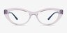 Vogue Eyewear VO5478B Transparent Purple PlasticEyeglass Frames from EyeBuyDirect, Front View