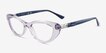 Vogue Eyewear VO5478B Transparent Purple PlasticEyeglass Frames from EyeBuyDirect, Angle View