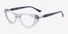 Vogue Eyewear VO5478B Transparent Purple PlasticEyeglass Frames from EyeBuyDirect, Angle View