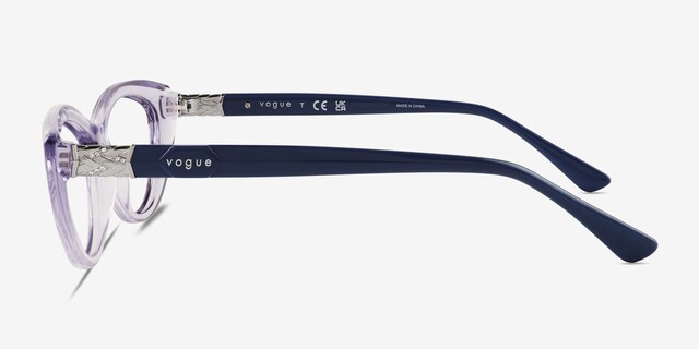 Vogue Eyewear VO5478B Transparent Purple PlasticEyeglass Frames from EyeBuyDirect, Side View