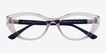 Vogue Eyewear VO5478B Transparent Purple PlasticEyeglass Frames from EyeBuyDirect, Closed View