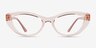 Vogue Eyewear VO5478B Clear Pink PlasticEyeglass Frames from EyeBuyDirect, Front View