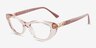 Vogue Eyewear VO5478B Clear Pink PlasticEyeglass Frames from EyeBuyDirect, Angle View