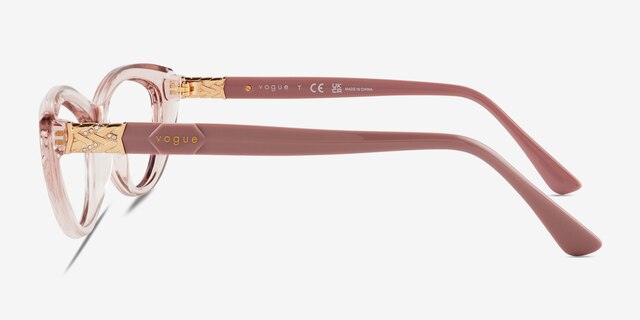 Vogue Eyewear VO5478B Clear Pink PlasticEyeglass Frames from EyeBuyDirect, Side View