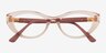 Vogue Eyewear VO5478B Clear Pink PlasticEyeglass Frames from EyeBuyDirect, Closed View