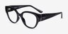 Vogue Eyewear VO5482 Shiny Black PlasticEyeglass Frames from EyeBuyDirect, Angle View