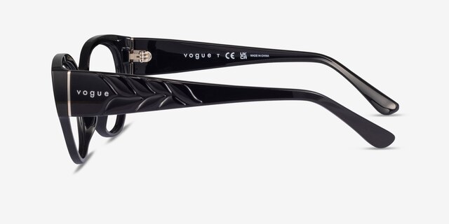 Vogue Eyewear VO5482 Shiny Black PlasticEyeglass Frames from EyeBuyDirect, Side View