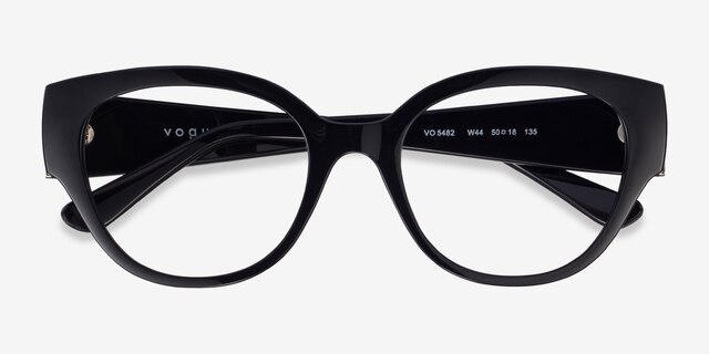 Vogue Eyewear VO5482 Shiny Black PlasticEyeglass Frames from EyeBuyDirect, Closed View