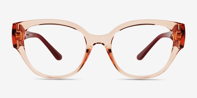 Vogue Eyewear VO5482 Transparent Coral PlasticEyeglass Frames from EyeBuyDirect, Front View
