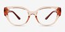 Vogue Eyewear VO5482 Transparent Coral PlasticEyeglass Frames from EyeBuyDirect, Front View