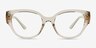 Vogue Eyewear VO5482 Transparent Champagne PlasticEyeglass Frames from EyeBuyDirect, Front View