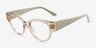 Vogue Eyewear VO5482 Transparent Champagne PlasticEyeglass Frames from EyeBuyDirect, Angle View