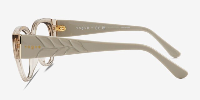 Vogue Eyewear VO5482 Transparent Champagne PlasticEyeglass Frames from EyeBuyDirect, Side View