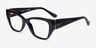 Vogue Eyewear VO5483 Shiny Black PlasticEyeglass Frames from EyeBuyDirect, Angle View