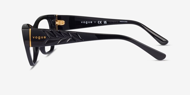 Vogue Eyewear VO5483 Shiny Black PlasticEyeglass Frames from EyeBuyDirect, Side View