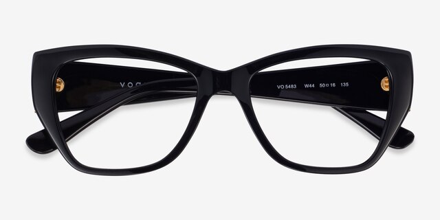 Vogue Eyewear VO5483 Shiny Black PlasticEyeglass Frames from EyeBuyDirect, Closed View