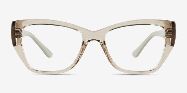 Vogue Eyewear VO5483 Transparent Champagne PlasticEyeglass Frames from EyeBuyDirect, Front View