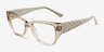Vogue Eyewear VO5483 Transparent Champagne PlasticEyeglass Frames from EyeBuyDirect, Angle View