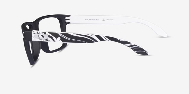 Oakley Holbrook Rx Matte Black PlasticEyeglass Frames from EyeBuyDirect, Side View