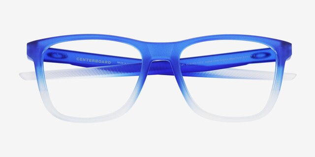 Oakley Centerboard Blue PlasticEyeglass Frames from EyeBuyDirect, Closed View