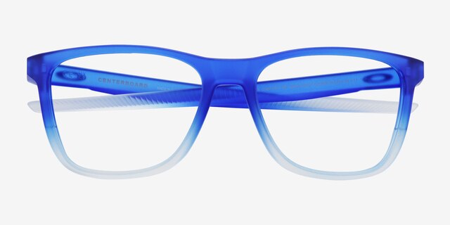Oakley Centerboard Blue PlasticEyeglass Frames from EyeBuyDirect, Closed View
