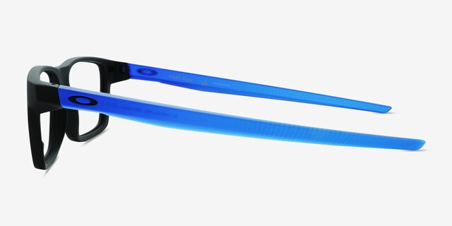 Oakley Port Bow Black PlasticEyeglass Frames from EyeBuyDirect, Side View