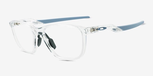 Oakley Futurity Rs Clear Eco-friendlyEyeglass Frames from EyeBuyDirect, Angle View