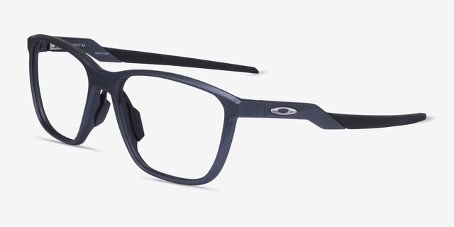Oakley Futurity Rs Matte Blue Steel Eco-friendlyEyeglass Frames from EyeBuyDirect, Angle View