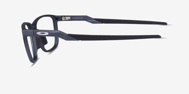 Oakley Futurity Rs Matte Blue Steel Eco-friendlyEyeglass Frames from EyeBuyDirect, Side View