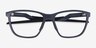 Oakley Futurity Rs Matte Blue Steel Eco-friendlyEyeglass Frames from EyeBuyDirect, Closed View
