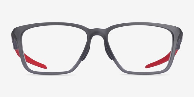 Oakley Double Down Gray PlasticEyeglass Frames from EyeBuyDirect, Front View