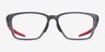 Oakley Double Down Gray PlasticEyeglass Frames from EyeBuyDirect, Front View