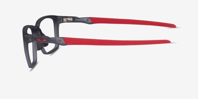 Oakley Double Down Gray PlasticEyeglass Frames from EyeBuyDirect, Side View