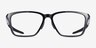 Oakley Double Down Black PlasticEyeglass Frames from EyeBuyDirect, Front View