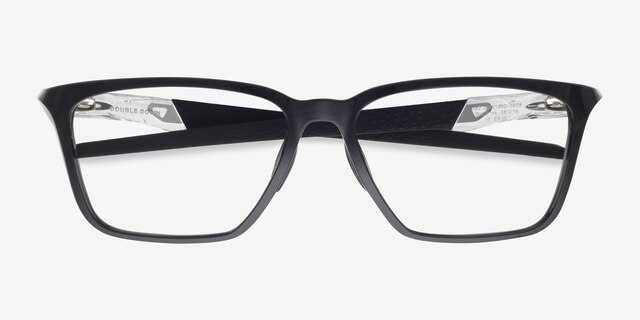 Oakley Double Down Black PlasticEyeglass Frames from EyeBuyDirect, Closed View