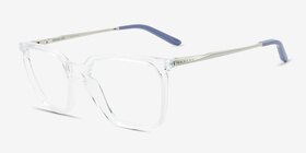 Oakley Bmng SQ Transparent Éco-responsable Montures de lunettes de vue d'EyeBuyDirect, Vue d'Angle