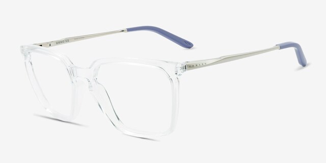 Oakley Bmng Sq Clear Eco-friendlyEyeglass Frames from EyeBuyDirect, Angle View