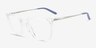 Oakley Bmng Sq Clear Eco-friendlyEyeglass Frames from EyeBuyDirect, Angle View