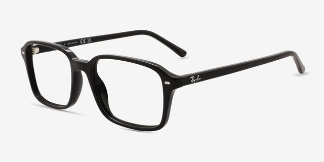 Ray-Ban RB5431 Raimond Black AcetateEyeglass Frames from EyeBuyDirect, Angle View