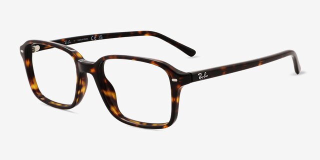 Ray-Ban RB5431 Raimond Tortoise AcetateEyeglass Frames from EyeBuyDirect, Angle View