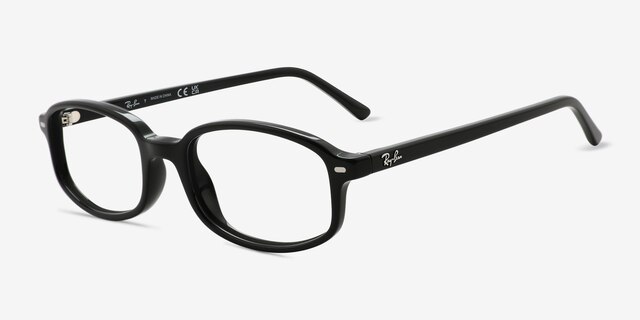 Ray-Ban RB5432 Sam Black AcetateEyeglass Frames from EyeBuyDirect, Angle View