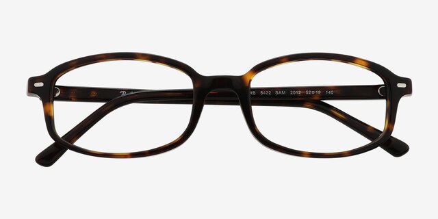 Ray-Ban RB5432 Sam Tortoise AcetateEyeglass Frames from EyeBuyDirect, Closed View