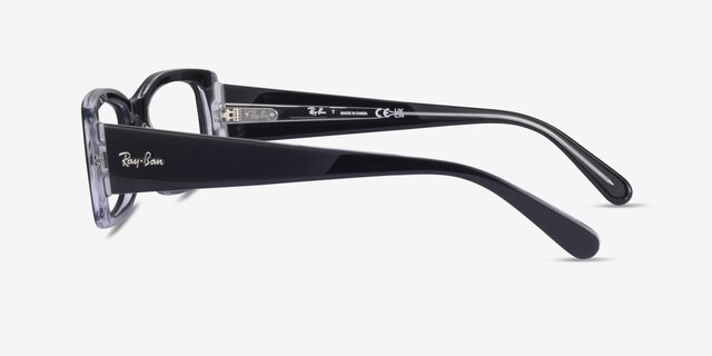 Ray-Ban RB5434 Miriam Black AcetateEyeglass Frames from EyeBuyDirect, Side View