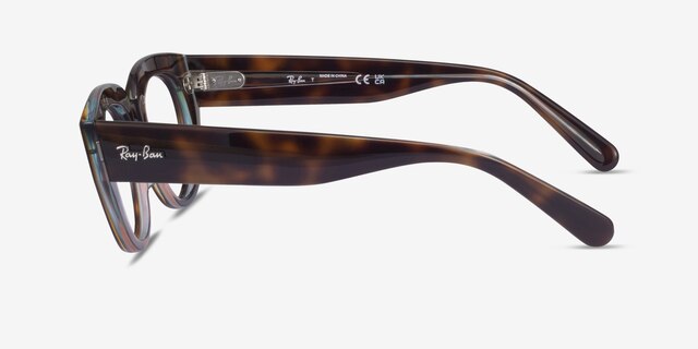 Ray-Ban RB5586 Doreen Tortoise AcetateEyeglass Frames from EyeBuyDirect, Side View