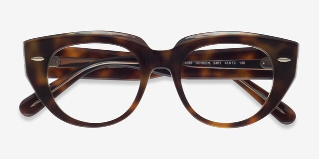 Ray-Ban RB5586 Doreen Tortoise AcetateEyeglass Frames from EyeBuyDirect, Closed View