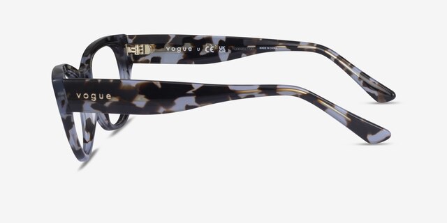 Vogue Eyewear VO5604 Ivory Tortoise AcetateEyeglass Frames from EyeBuyDirect, Side View