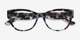Vogue Eyewear VO5604 Blue Tortoise Acétate Montures de lunettes de vue d'EyeBuyDirect, Vue Rapprochée