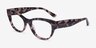 Vogue Eyewear VO5604 Pink Ivory Tortoise AcetateEyeglass Frames from EyeBuyDirect, Angle View