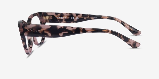 Vogue Eyewear VO5604 Pink Ivory Tortoise AcetateEyeglass Frames from EyeBuyDirect, Side View